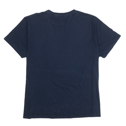 Levi's Men's Blue 2XL Graphic Logo Crew Neck Cotton T-Shirt
