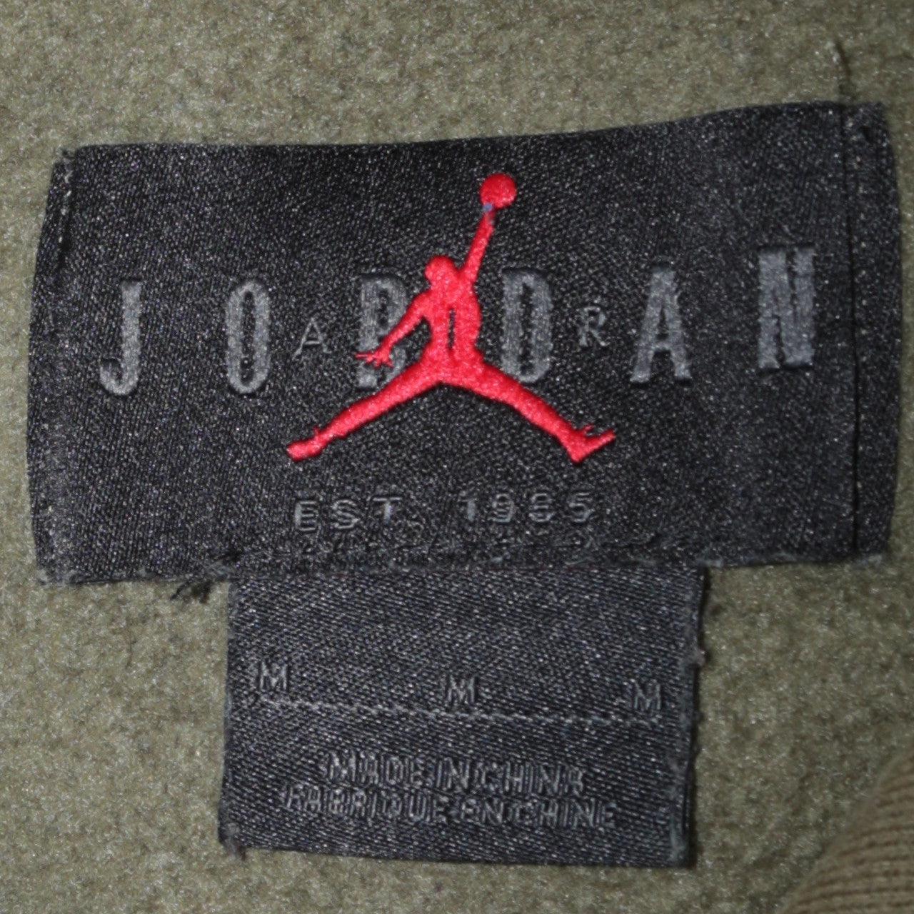 Jordan Men's Green Pullover Hoodie Sweatshirt Size M