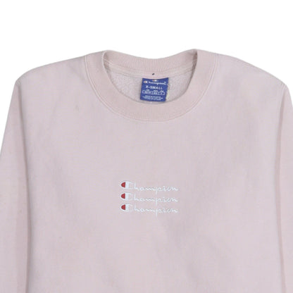 Champion Women's Pink Crew Neck Pullover Sweatshirt XS