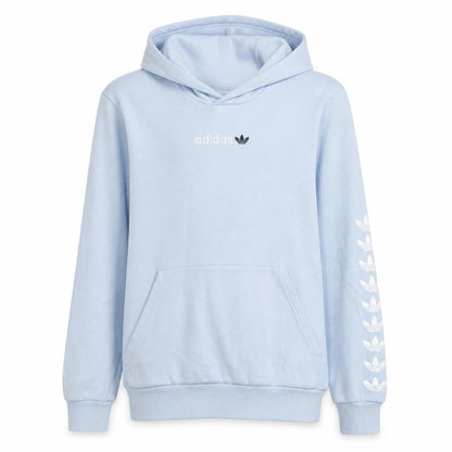 Adidas Girls Blue Pullover Hoodie XL 15-16 Years Logo Hooded Sweatshirt