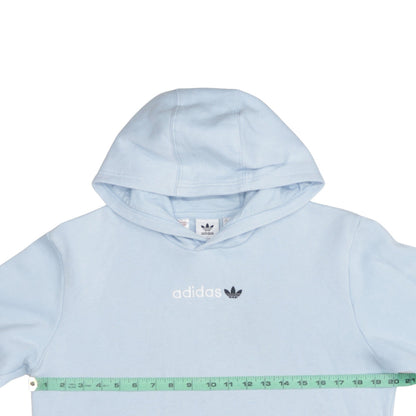 Adidas Girls Blue Pullover Hoodie XL 15-16 Years Logo Hooded Sweatshirt