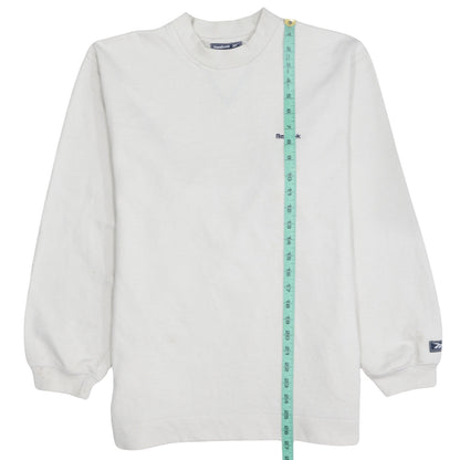 Reebok Essentials Women's White Size 12 Crew Neck Sweatshirt
