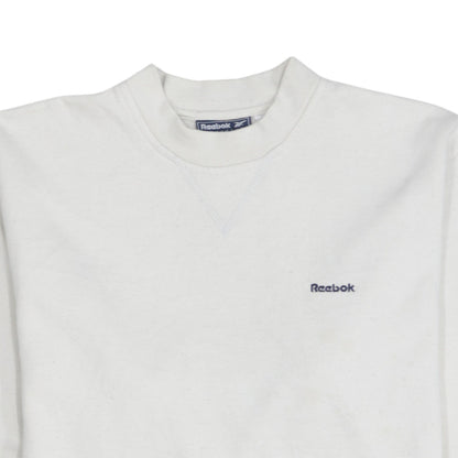 Reebok Essentials Women's White Size 12 Crew Neck Sweatshirt