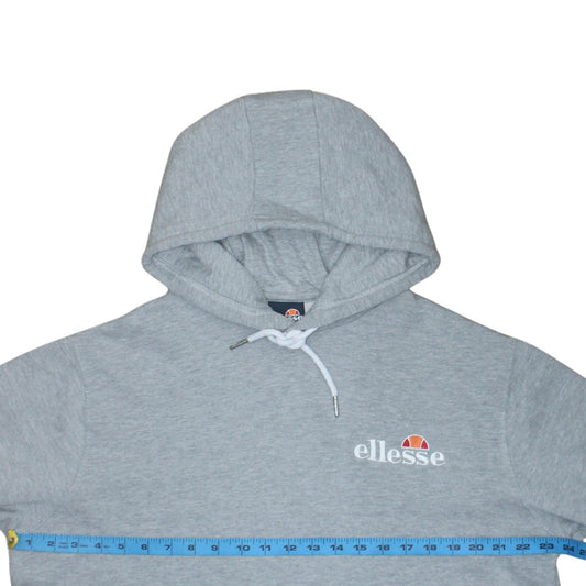 Ellesse Womens Grey Pullover Hoodie UK 18 Cotton Blend Casual