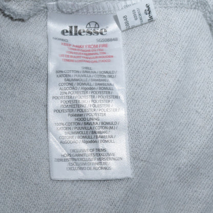 Ellesse Womens Grey Pullover Hoodie UK 18 Cotton Blend Casual