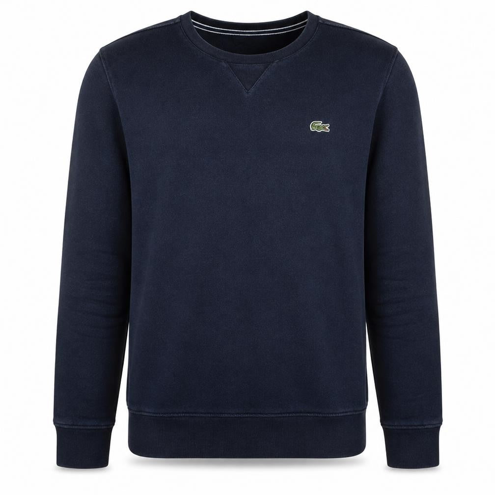 Lacoste Men's Blue Crew Neck Sweatshirt Size S Regular Fit