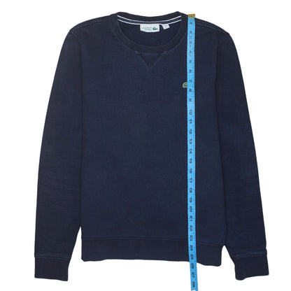 Lacoste Men's Blue Crew Neck Sweatshirt Size S Regular Fit