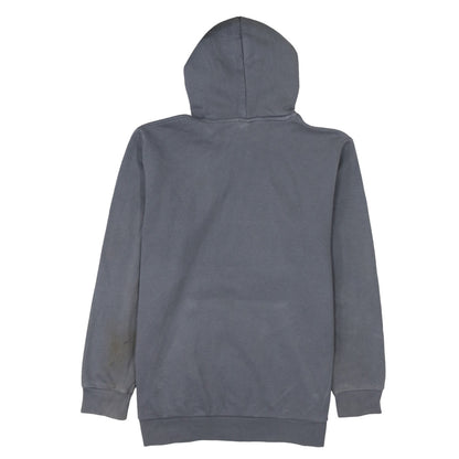 Adidas Men's Grey L Hoodie Track Jacket with Logo & Pocket