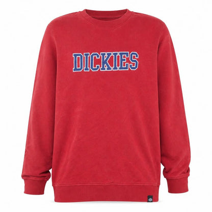 Dickies Boys Red XL Pullover Sweatshirt Logo Graphic Cotton Crew Neck