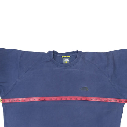 The North Face Men's Blue Cotton Crew Neck Short Sleeve T-Shirt Size M