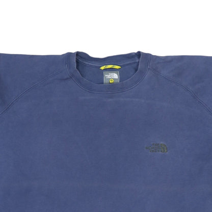 The North Face Men's Blue Cotton Crew Neck Short Sleeve T-Shirt Size M