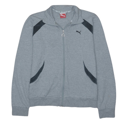 Puma Women Grey Track Jacket UK 14 Full Zip Lightweight Activewear