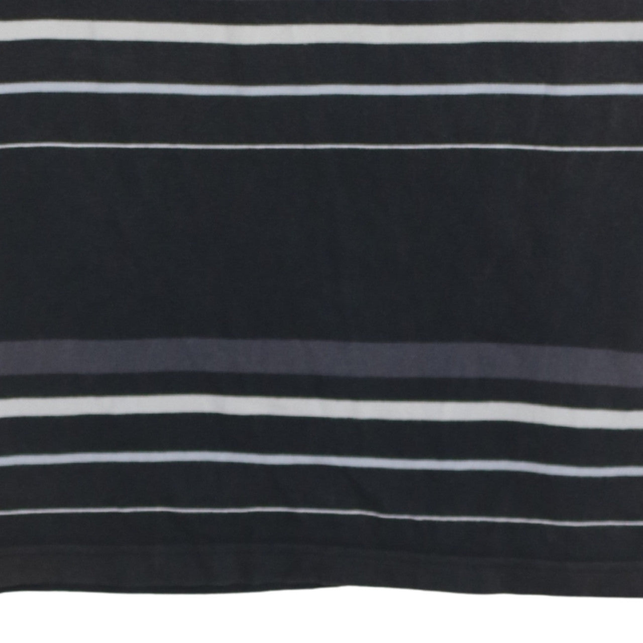 Adidas Men's Black Striped Cotton Polo Shirt M