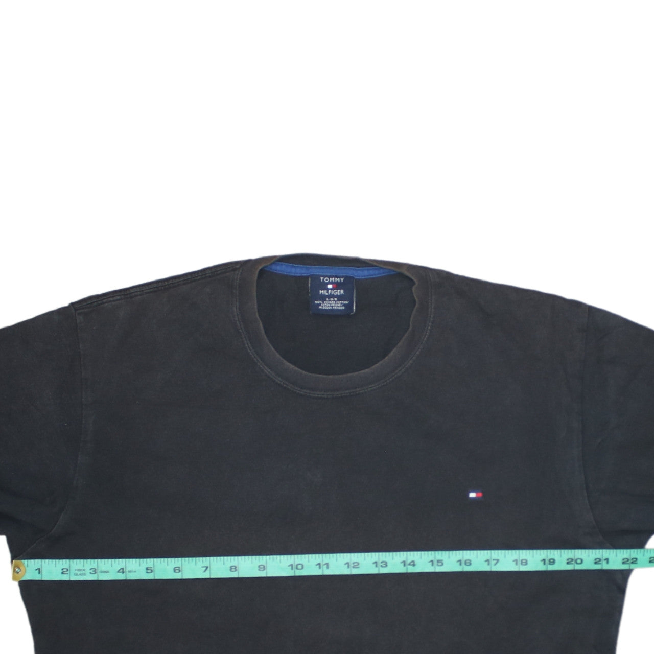 Tommy Hilfiger Men's Black Long Sleeve Cotton T-Shirt L