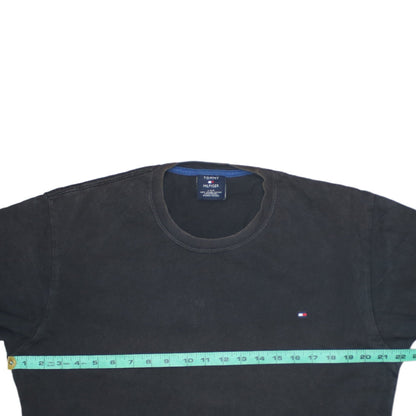 Tommy Hilfiger Men's Black Long Sleeve Cotton T-Shirt L