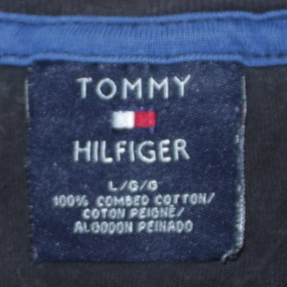 Tommy Hilfiger Men's Black Long Sleeve Cotton T-Shirt L