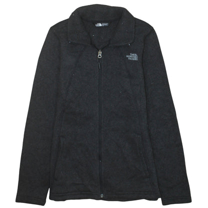 The North Face Womens Black Fleece Full Zip Jacket Size L Outdoor