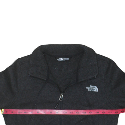 The North Face Womens Black Fleece Full Zip Jacket Size L Outdoor