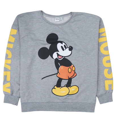 Primark Disney Womens Grey Mickey Mouse Sweatshirt Size 16