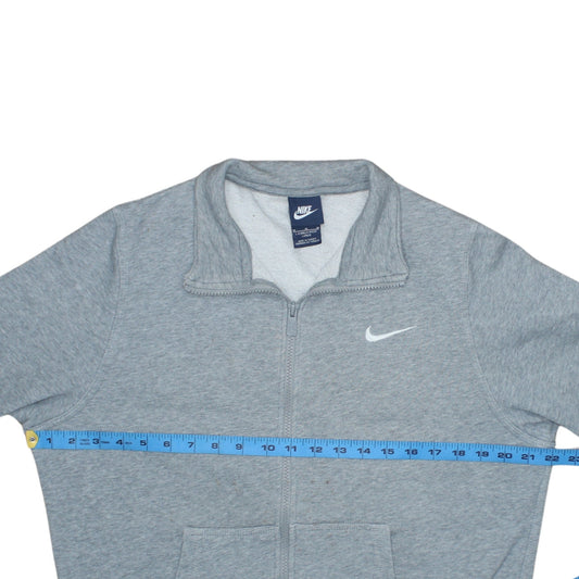 Nike Men's Grey L Track Jacket Full Zip Sports Fleece