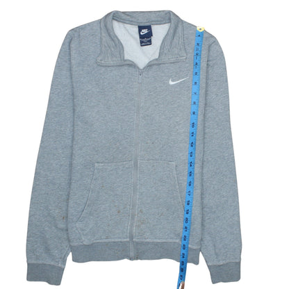 Nike Men's Grey L Track Jacket Full Zip Sports Fleece