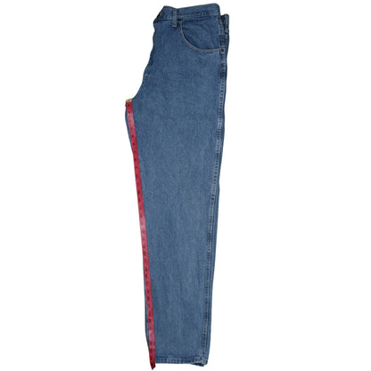 Wrangler Men Blue 36x36 Straight Leg Denim Jeans