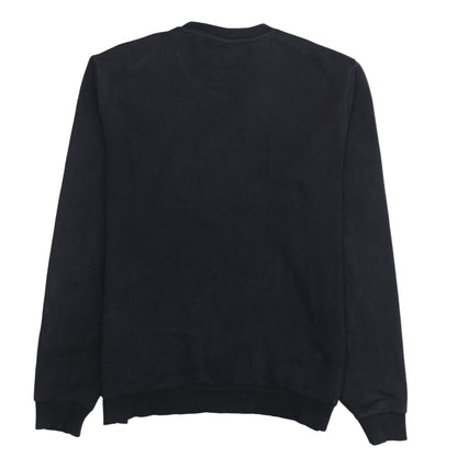Reebok Men Black M Pullover Sweatshirt Crew Neck Logo Fleece