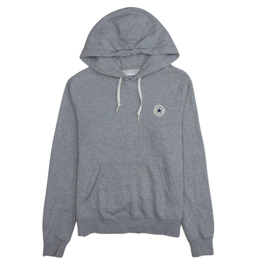 Converse Boys Grey Pullover Hoodie Size S Fleece Logo Sweatshirt