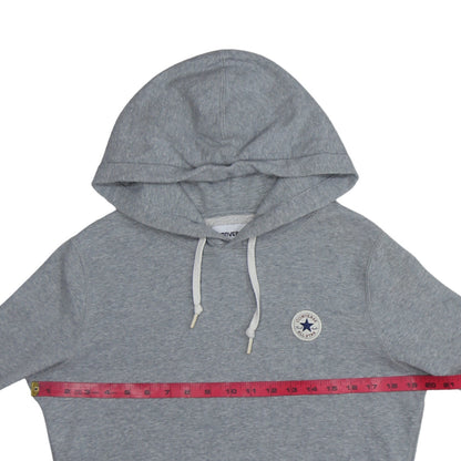 Converse Boys Grey Pullover Hoodie Size S Fleece Logo Sweatshirt