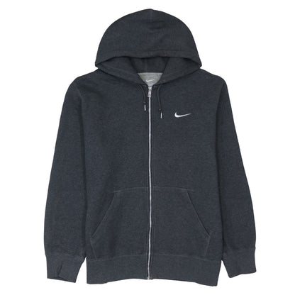 Nike Men's Grey Full Zip Hoodie XL Cotton Blend Sportswear