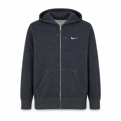 Nike Men's Grey Full Zip Hoodie XL Cotton Blend Sportswear
