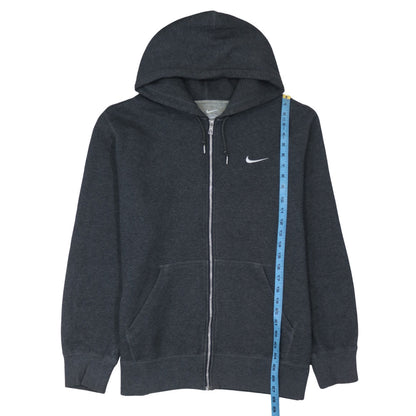 Nike Men's Grey Full Zip Hoodie XL Cotton Blend Sportswear