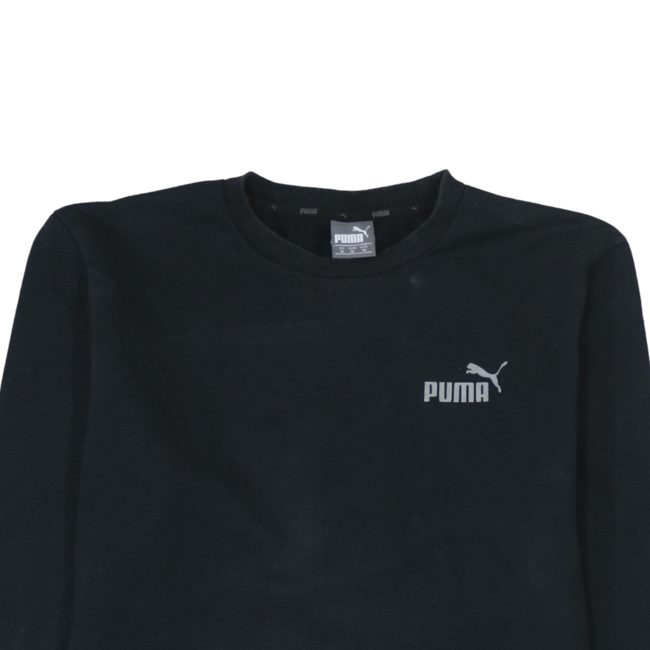 Puma Mens Black XL Crew Neck Pullover Sweatshirt