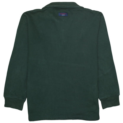 Tommy Jeans Women's Green 1/4 Zip Pullover Sweatshirt Size S