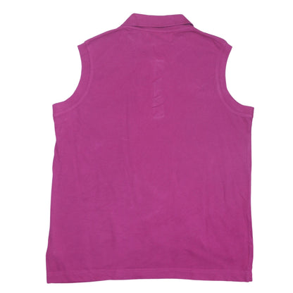 Kappa Womens Pink Sleeveless Polo Shirt XL Casual Sportswear