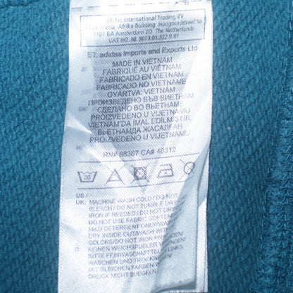 Adidas Men's Blue Crew Neck Pullover Logo Sweatshirt Size S