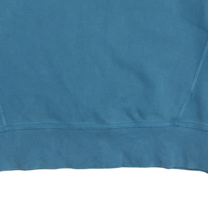 Adidas Men's Blue Crew Neck Pullover Logo Sweatshirt Size S