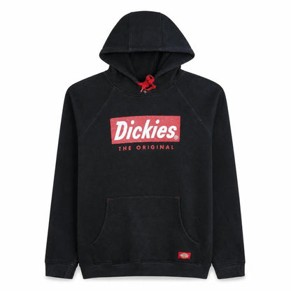 Dickies Men's Black Pullover Hoodie Medium Graphic Logo Fleece