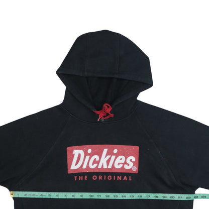 Dickies Men's Black Pullover Hoodie Medium Graphic Logo Fleece