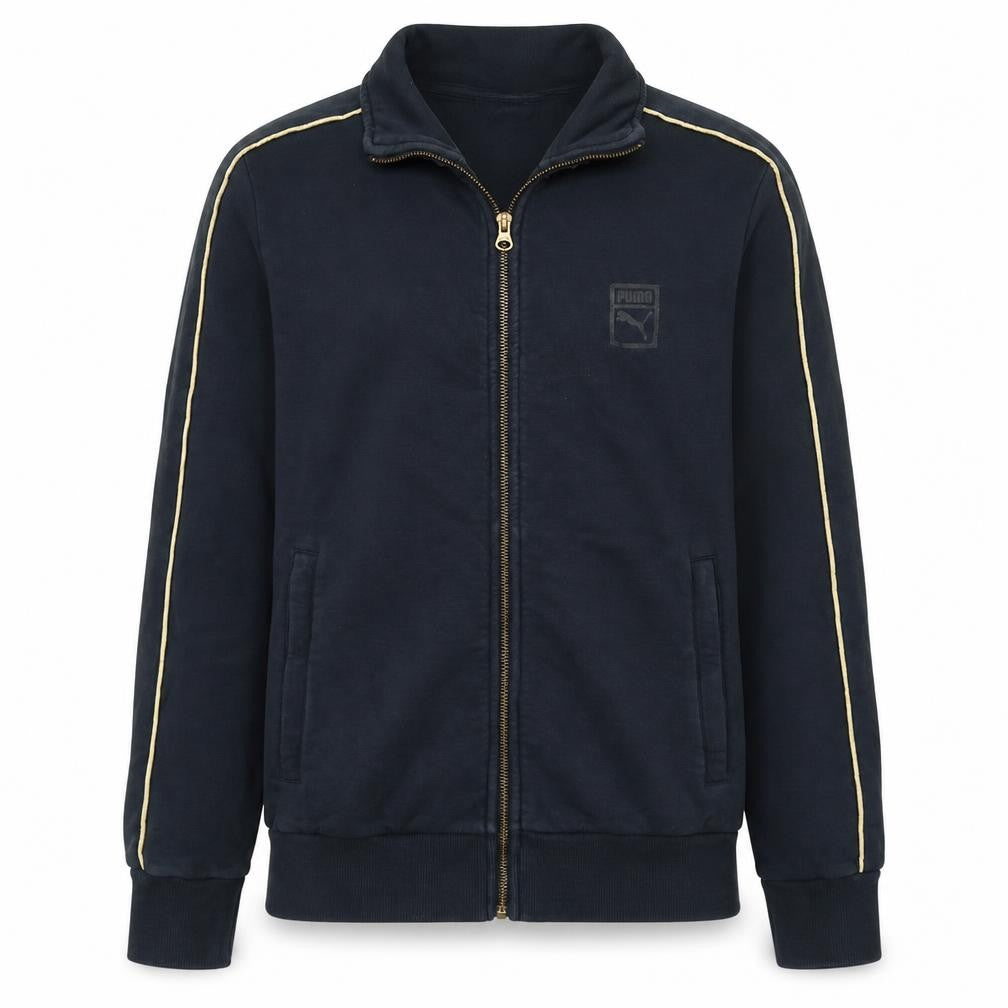 Puma Boys Black Full Zip Sweatshirt Small Classic Athletic Style