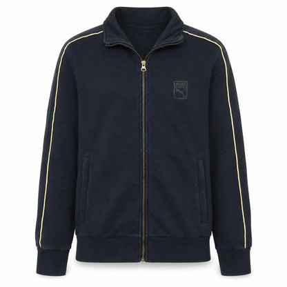 Puma Boys Black Full Zip Sweatshirt Small Classic Athletic Style