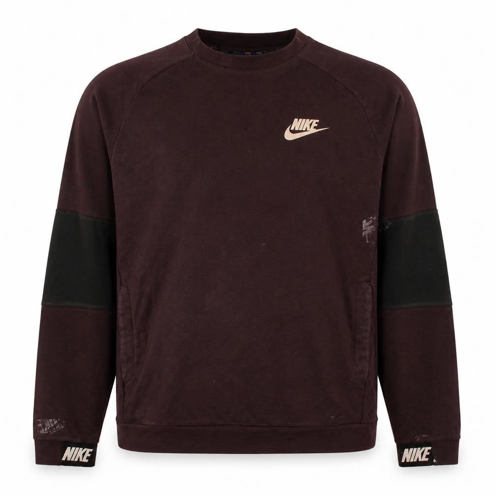 Nike Men’s Brown Crew Neck Logo Sweatshirt Size M Pullover