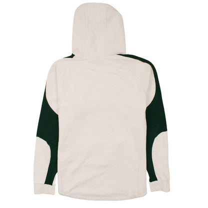Puma Men's Beige Pullover Hoodie L Logo Sportswear