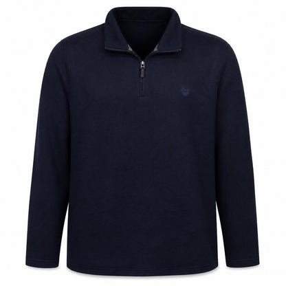 Wrangler Men's Blue 1/4 Zip Fleece Sweatshirt XXL