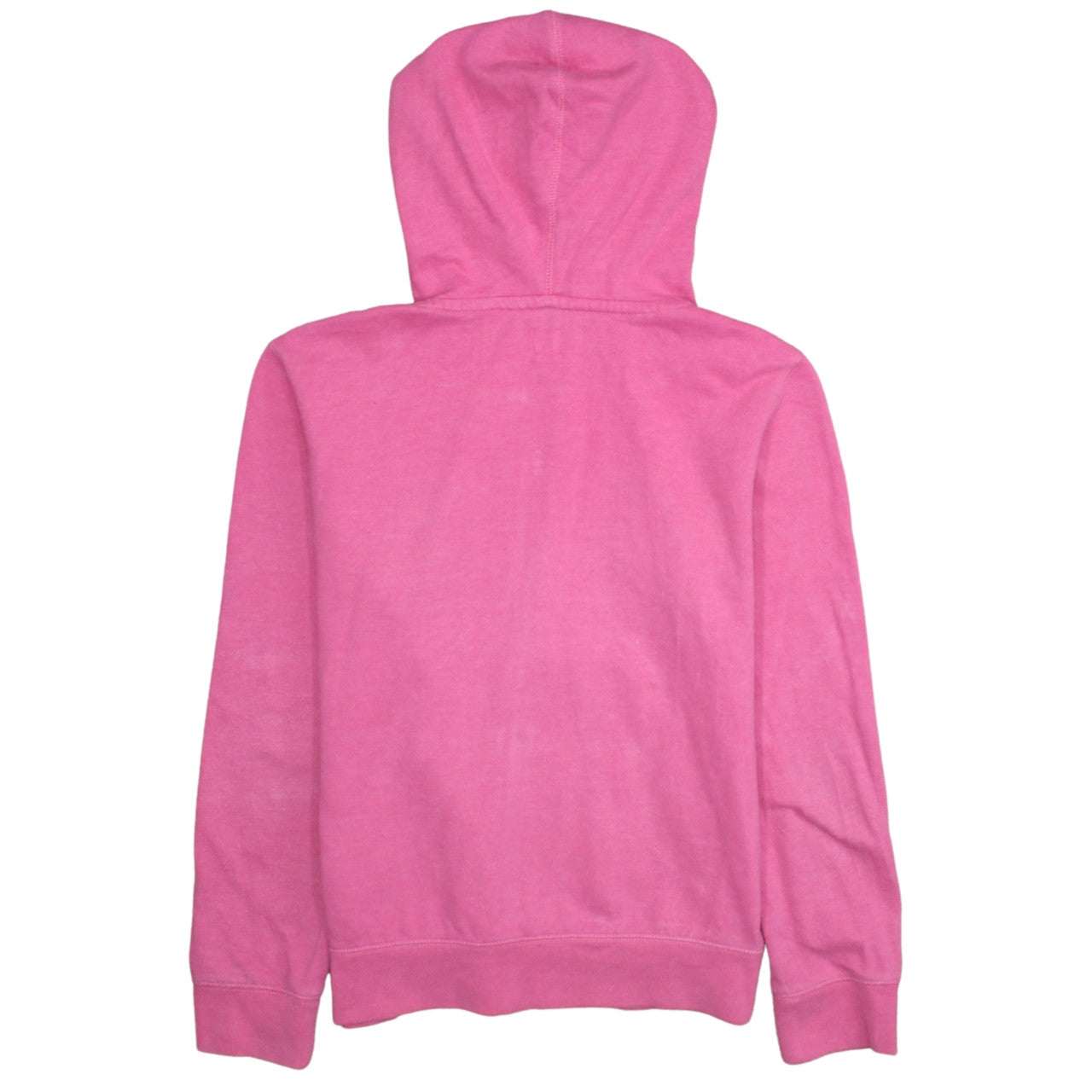 GAP Girls Pink Full Zip Hoodie Size 14-16 Years Logo Sequin Casual Sweatshirt