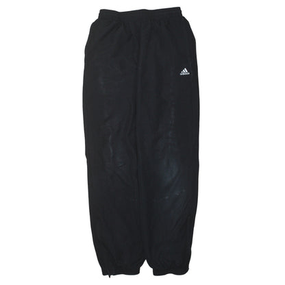 adidas Boys Black Track Pants 13-14 Years Elastic Waist Moisture Wicking