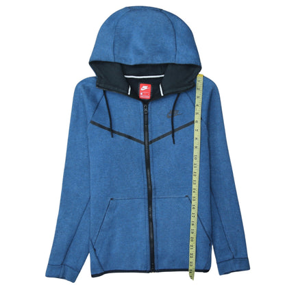 Nike Men's Blue Full Zip Hoodie Size S Regular Fit Sportswear