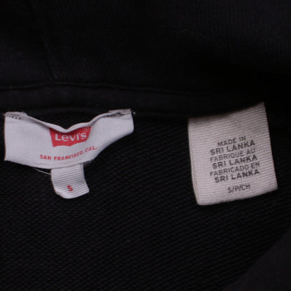 Levi's Womens Black Small Pullover Hoodie with Logo