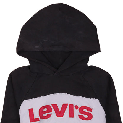 Levi's Womens Black Small Pullover Hoodie with Logo