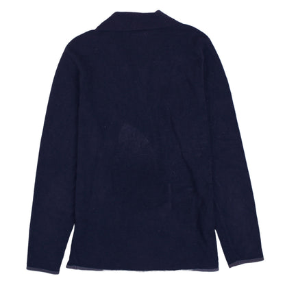 Lotto Womens Navy Blue XS Fleece 1/4 Zip Pullover Sweatshirt